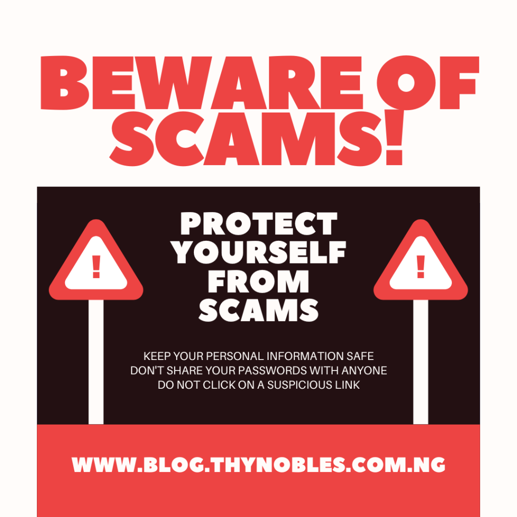 Beware of Scams